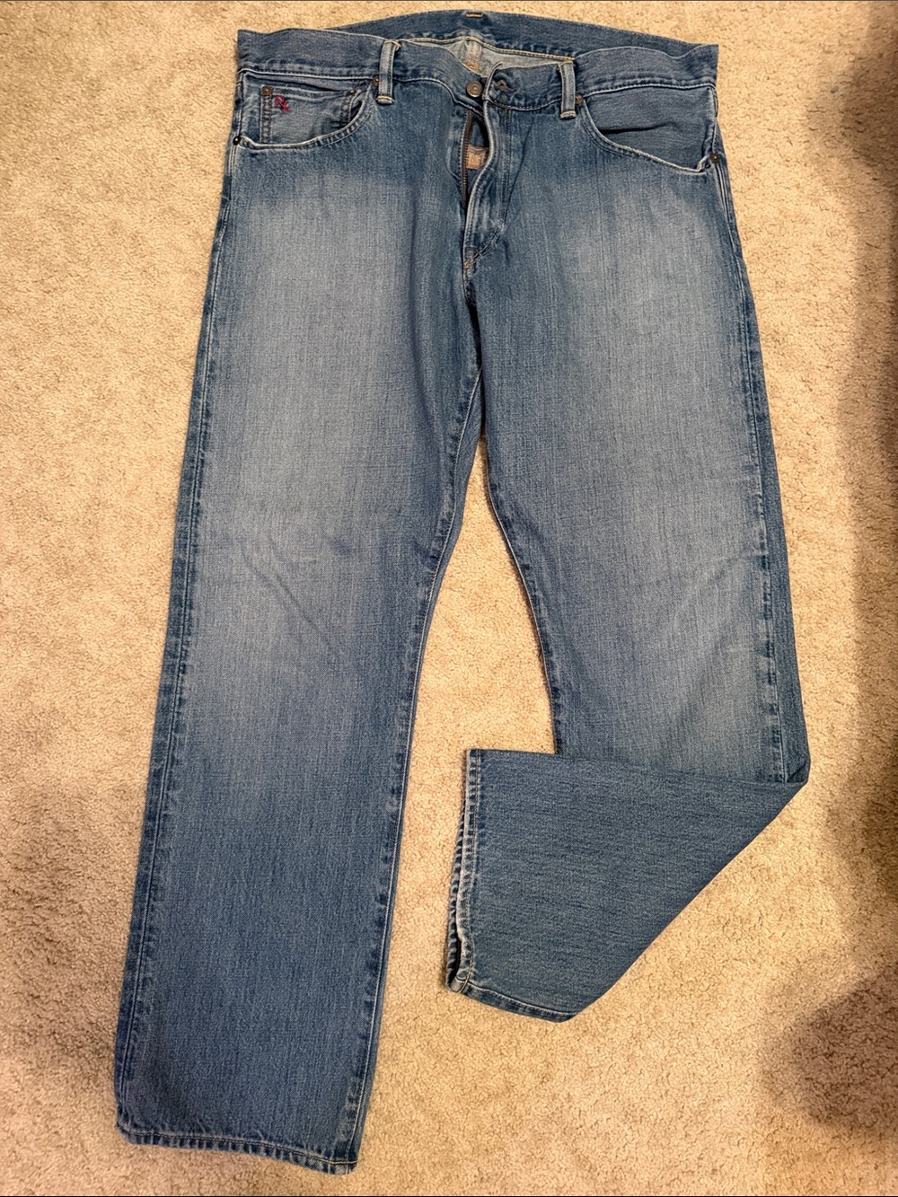Polo by Ralph Lauren Men's Light Blue Straight Jeans